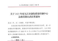 【優秀】武寧縣人民醫院急診科醫生在全市創（chuàng）傷質（zhì）量控製（zhì）中心急救技能競（jìng）賽中榮獲第一